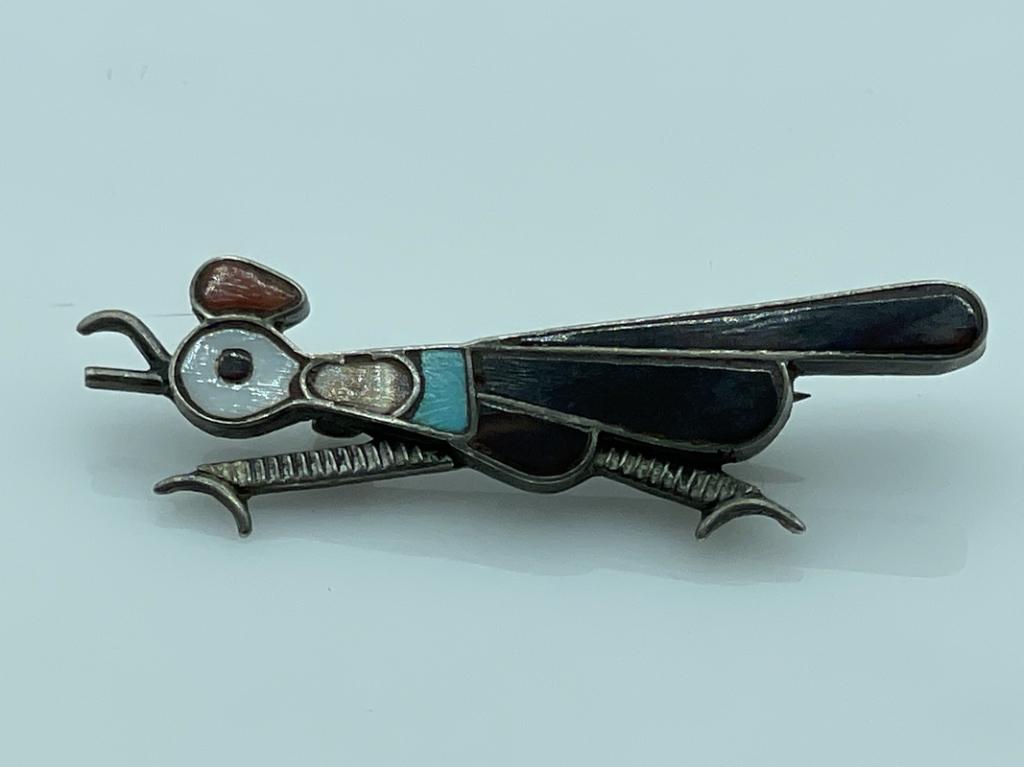 VINTAGE MID CENTURY MEXICAN  ROAD RUNNER BIRD PIN (1 of 3)