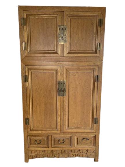 Large Vintage Baker Furniture Armoire Cabinet 90