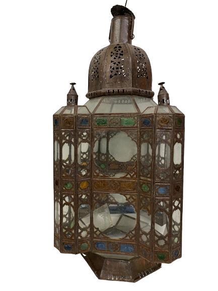 LARGE MEDITERRANEAN LANTERN LIGHT FIXTURE 44" (1 of 4)