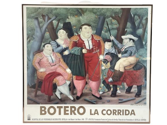 VINTAGE 1992  BOTERO LA CORRIDA BULLFIGHTER POSTER (1 of 5)