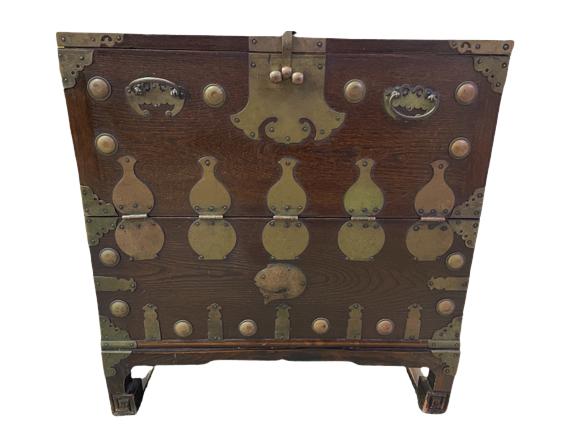 VINTAGE ASIAN STYLE CHINOISERIE STORAGE BOX (1 of 12)