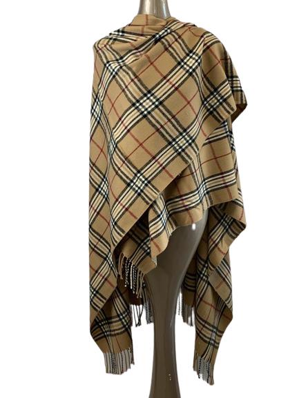 BURBERRY STYLE SHAWL 0/S: BURBERRY STYLE SHAWL 0/S VERY GOOD CONDITION