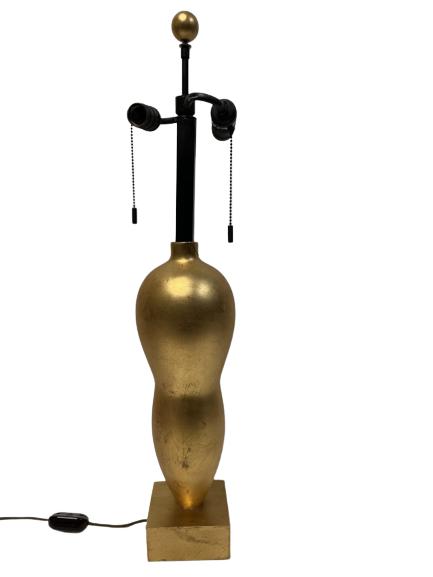 VINTAGE DONGHIA GOLD GILT BIOMORPHIC TABLE LAMP (1 of 9)