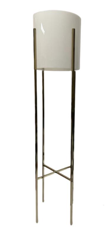 MODERN CHROME & ACRYLIC  FLOOR LAMP 51" (1 of 5)