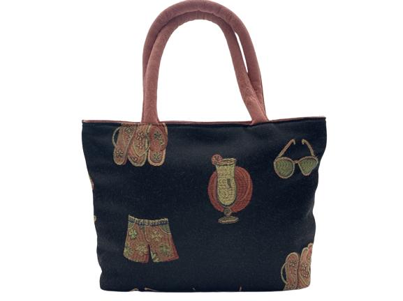 SMALL FABRIC HANDBAG 7.5" (1 of 6)