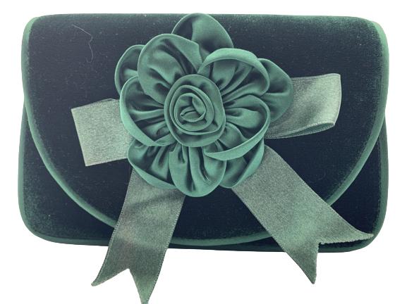 PRESTON & YORK SMALL VELVET EVENING BAG 4 3/4" (1 of 6)