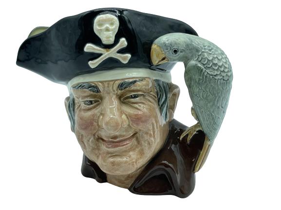ROYAL DOULTON LONG JOHN SILVER TOBY MUG 7.5" (1 of 3)