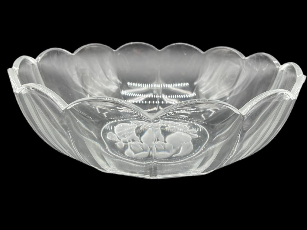 VAL ST LAMBERT CRYSTAL VINTAGE BOWL (1 of 3)