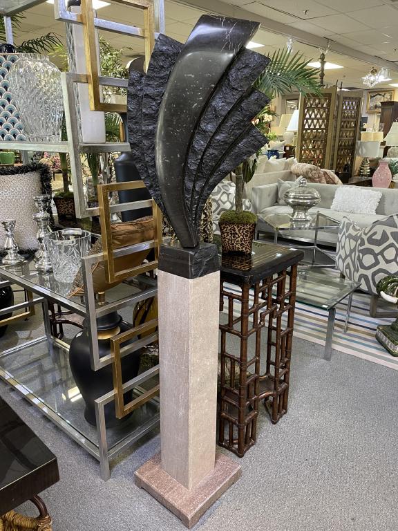 GERT OLSEN MODERN MARBLE SCULPTURE 65" (1 of 5)