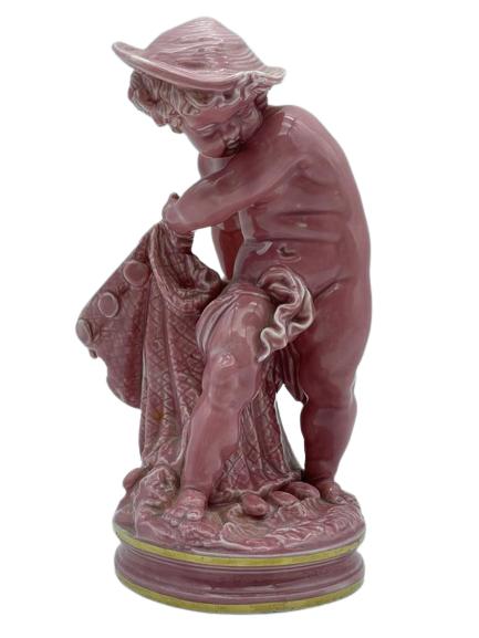 VINTAGE PORCELAIN CHERUB FIGURINE 6.5" (1 of 4)