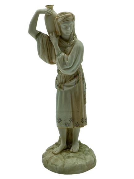 ANTIQUE ROYAL WORCESTER WATER CARRIER FIGURINE 8" (1 of 4)