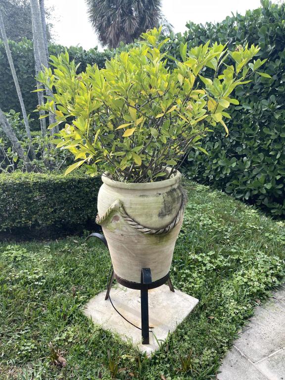 LARGE REGENCY STYLE TERRACOTTA PLANTER 36" (1 of 2)