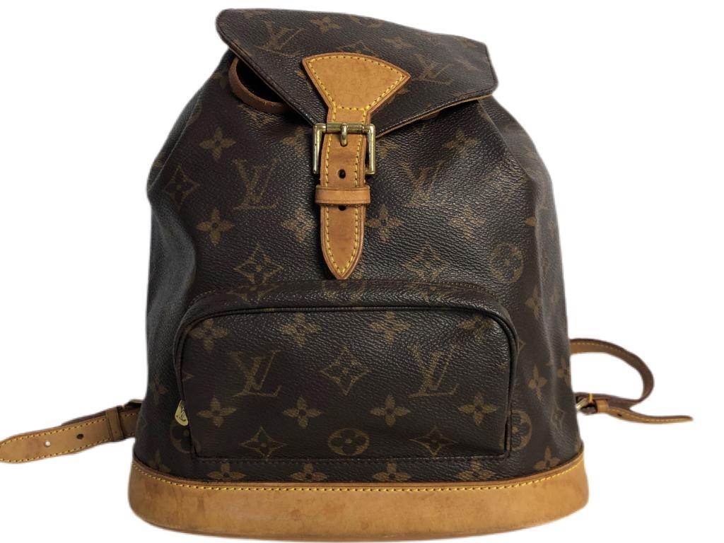 VTG LOUIS VUITTON BROWN MONOGRAM CANVAS MONTSOURIS (1 of 10)