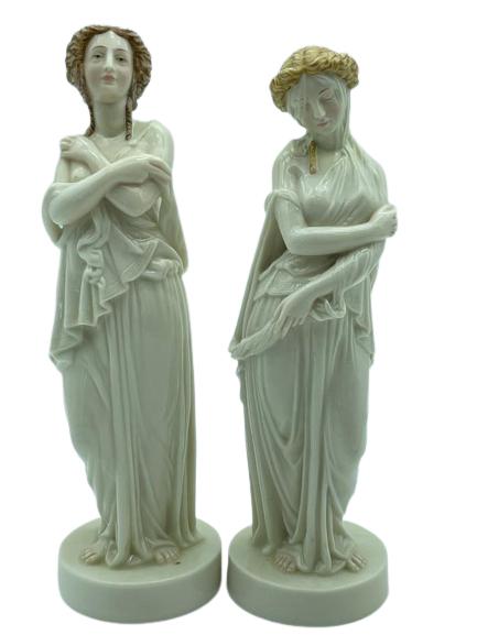 ANTIQUE ROYAL WORCESTER PORCELAIN FIGURINES 11" (1 of 7)