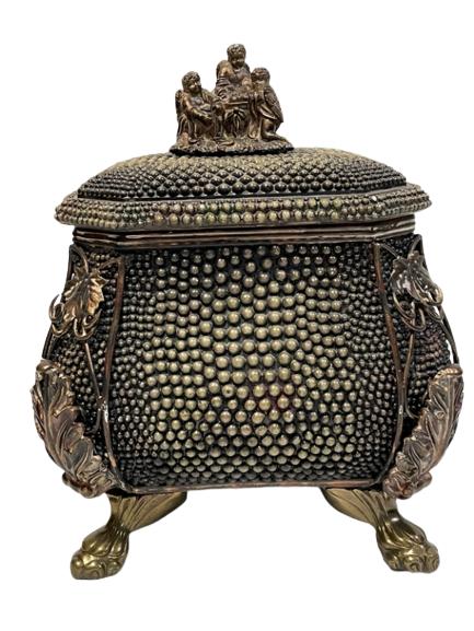 LARGE MAITLAND SMITH STYLE STORAGE BOX 16" (1 of 7)