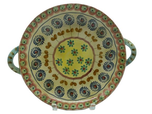 VINTAGE ITALIAN CERAMIC SERVING TRAY 14" (1 of 3)