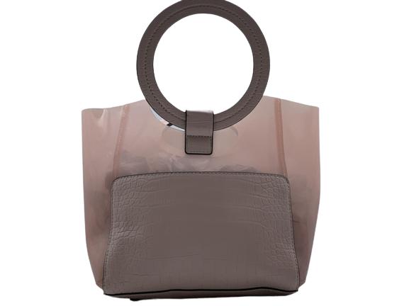 NEW VINCE CAMUTO SMALL CLEA FAUX LEATHER TOTE WIT) (1 of 6)