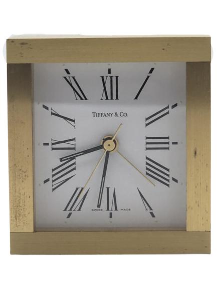 TIFFANY & CO SWISS MADE QUARTZ DESK CLOCK (1 of 5)