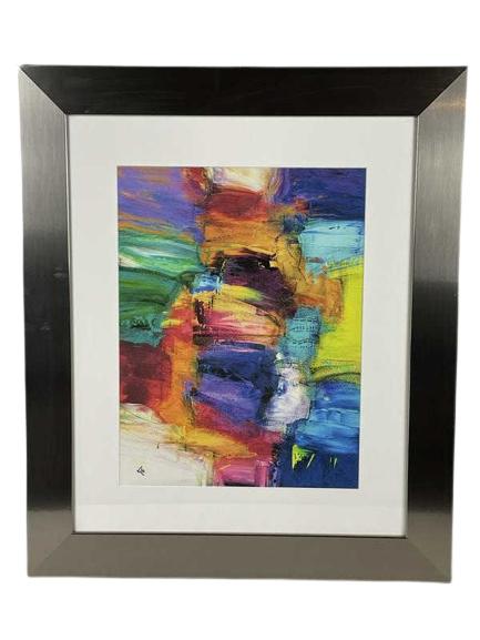 VINTAGE ABSTRACT ART PRINT 32.5" (1 of 5)