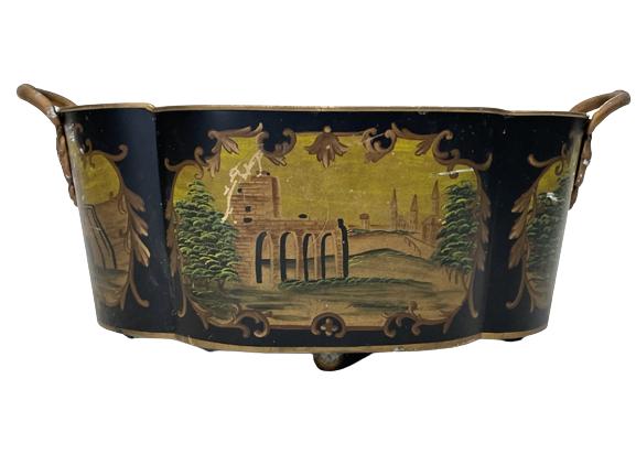 MAITLAND SMITH ASIAN STYLE PLANTER CACHEPOT 20" (1 of 5)