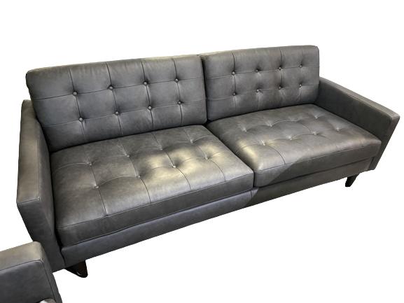 Modern Paul Robert Charcoal Gray Leather Sofa 82 Mar 28 2022 Dejavu Estate S Auctions Llc In Fl Modern Paul Robert Charcoal Gray, Paul Robert Furniture Quality