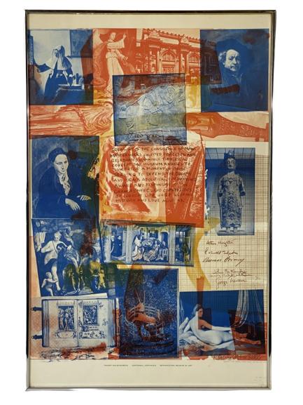 R. RAUSCHENBERG CENTENNIAL SIGNED PRINT 38" (1 of 5)