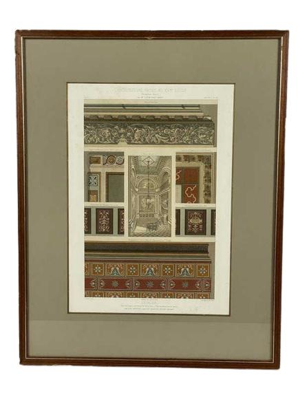 CESAR DALY LITHOGRAPH PRINT 23" (1 of 6)