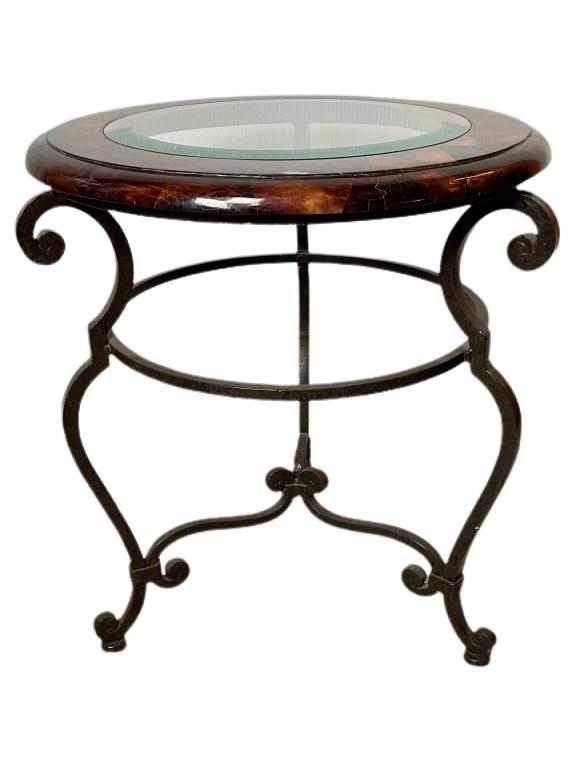 VTG MAITLAND SMITH STYLE PENSHELL SIDE TABLE 23" (1 of 5)