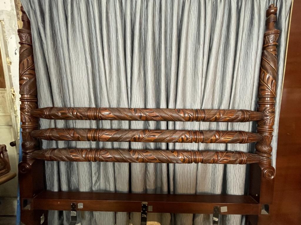 RALPH LAUREN KING SIZE MAHOGANY HEADBOARD 89" (1 of 6)