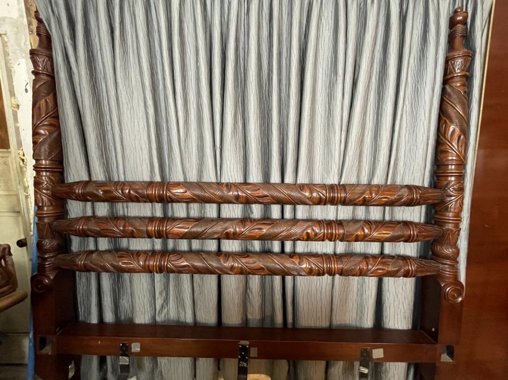 RALPH LAUREN KING SIZE MAHOGANY HEADBOARD 89" (1 of 6)