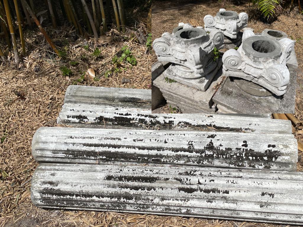 4 CAST STONE CORINTHIAN COLUMNS 87" (1 of 4)