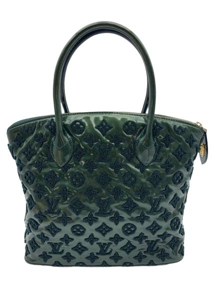 LOUIS VUITTON LTD ED. "MARC JACOBS"FASCINATION: LOUIS VUITTON LTD ED. "MARC JACOBS"FASCINATION-Louis Vuitton-Ltd. Ed. "Marc Jacobs Fascination 2012" -Lockit-Dark Green Calf Leather-Monogram Fascination--Dark Green Leather-Golden Brass-28.5*23*15.5c