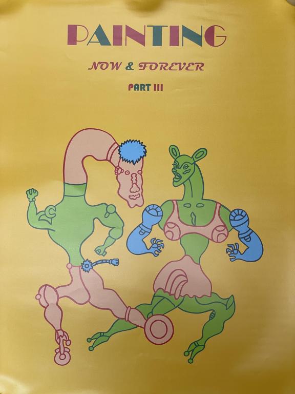 PAINTING NOW AND FOREVER PART III POSTER PRINT: PAINTING NOW AND FOREVER PART III BY KARL WIRSUM POSTER PRINT ART-24" X 18" APPROX-VERY GOOD CONDITION WEAR TO EDGE