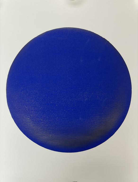 YVES KLEIN BLUE CIRCLE LITHOGRAPH PRINT 27" (1 of 1)