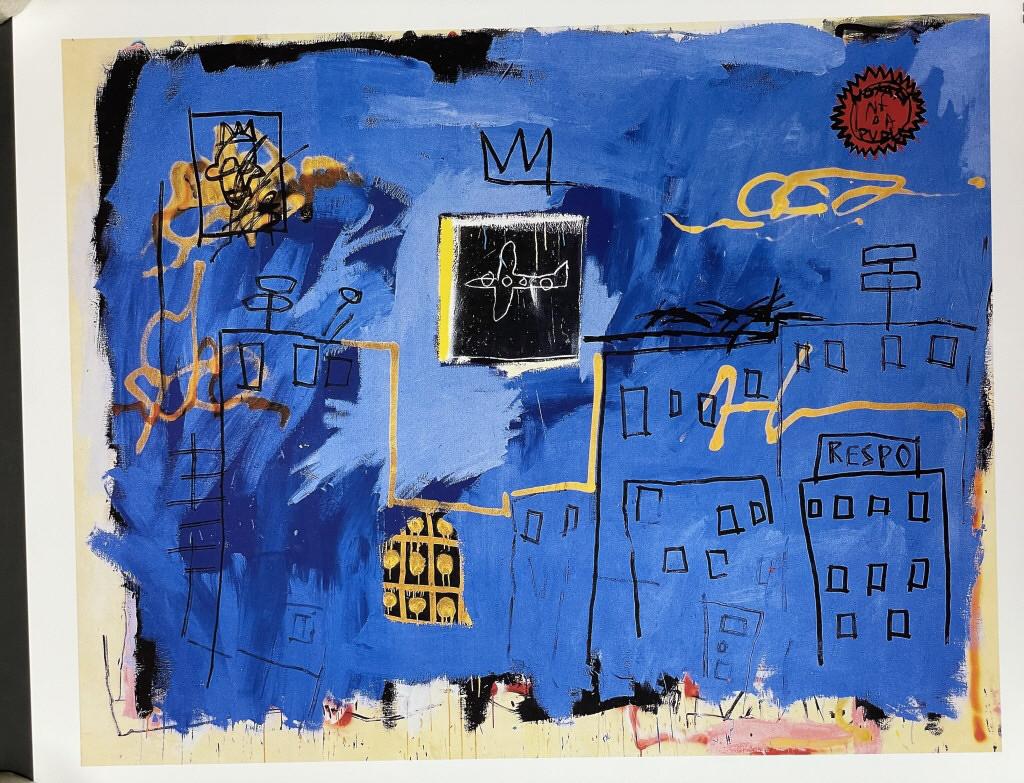 AFTER BASQUIAT LITHOGRAPH PRINT 25" (1 of 1)