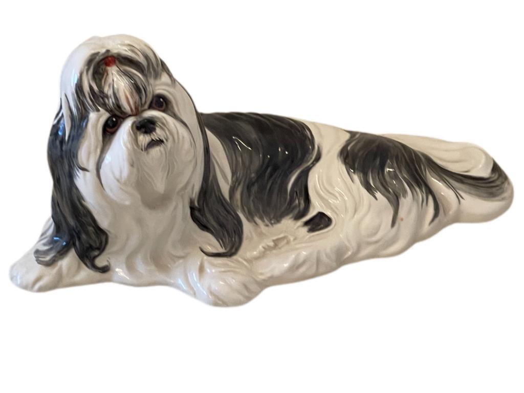 LIFESIZE CERAMIC SHTZI DOG (1 of 1)