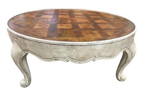 VINTAGE BAKER FURNITURE WOOD COFFEE TABLE 40" (1 of 6)