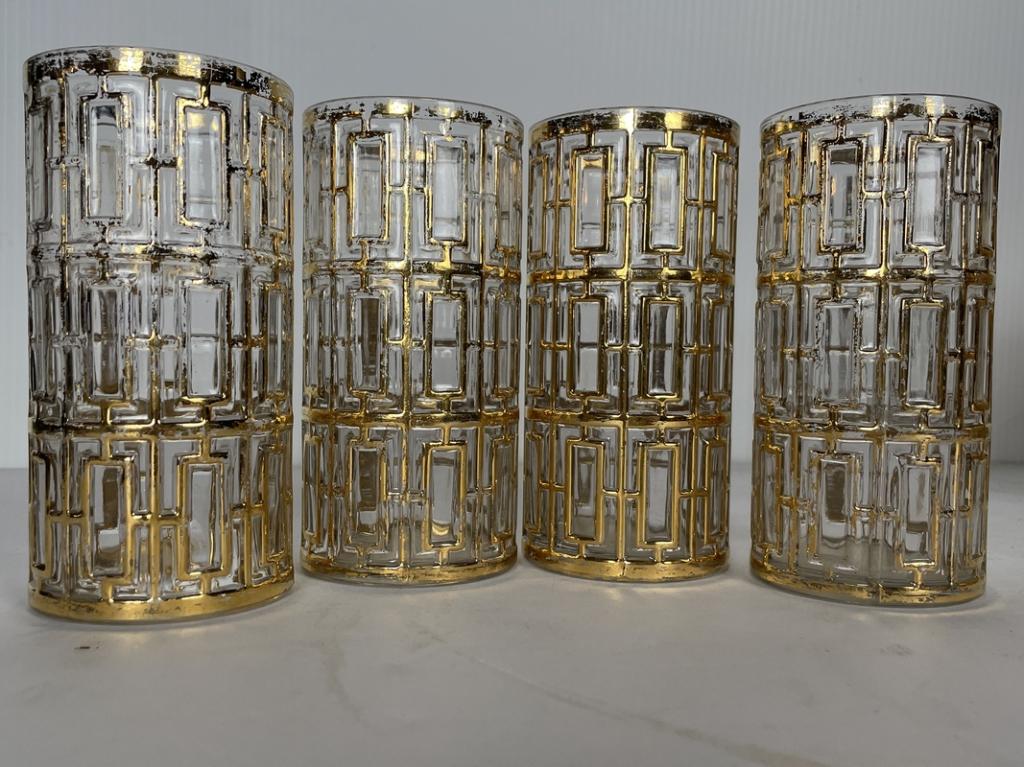 4 IMPERIAL GLASS COMPANY SHOJI HIGHBALL GLASSES (1 of 5)