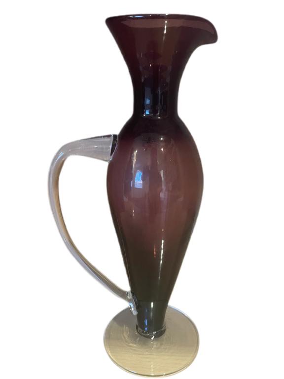 BLENKO HANDMADE ART GLASS PITCHER VASE (1 of 4)