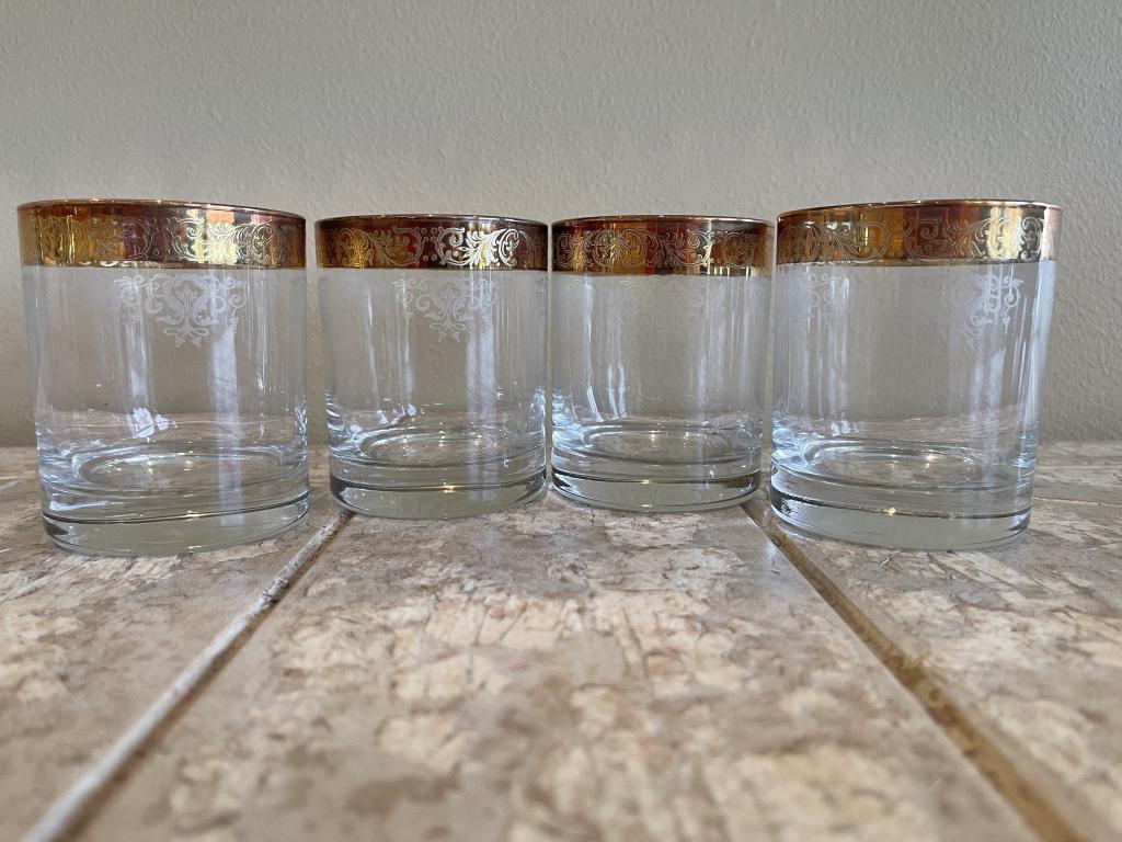 4 KELLS BY WATERFORD CRYSTAL  HIBALL ROCK GLASSES (1 of 3)