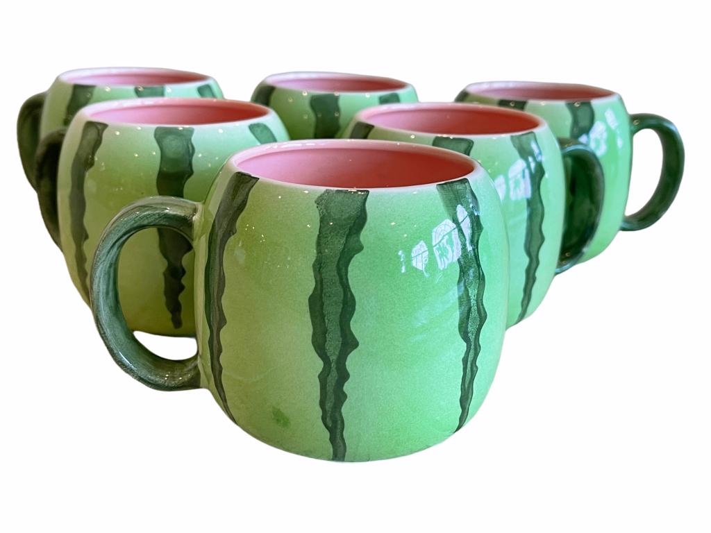 WATERMELLON COFFEE CUPS: WATERMELLON COFFEE CUPS THIS ITEM IS LOCATED OFF-SITE. All items must be picked up by appointment on Friday, April 15th or Saturday, April 16th. Off-site items are located in a gated commu