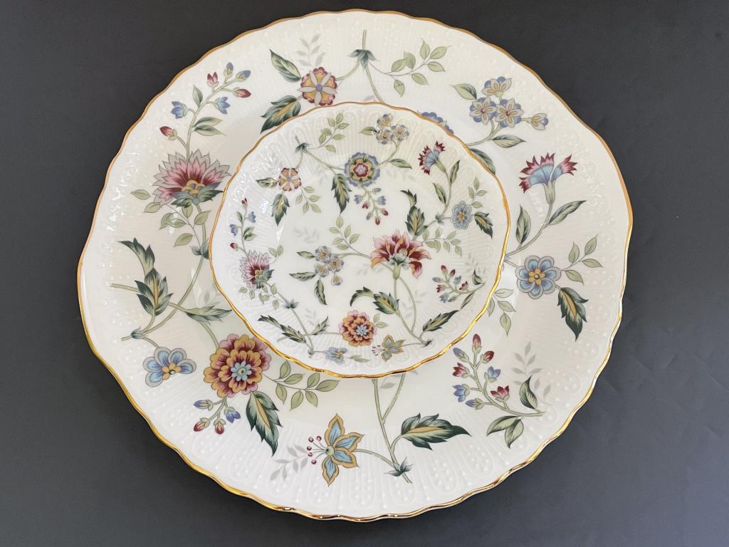 ANDREA BY SADEK FRUIT DISH AND PLATE SET 11" (1 of 5)