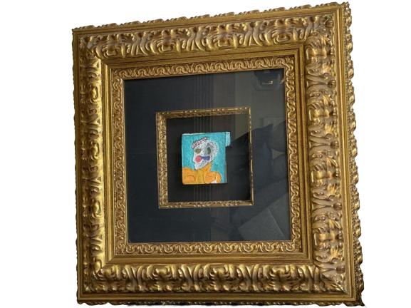 CAST PAPER ART IN GILT STYLE SHADOW BOX FRAME 24" (1 of 5)