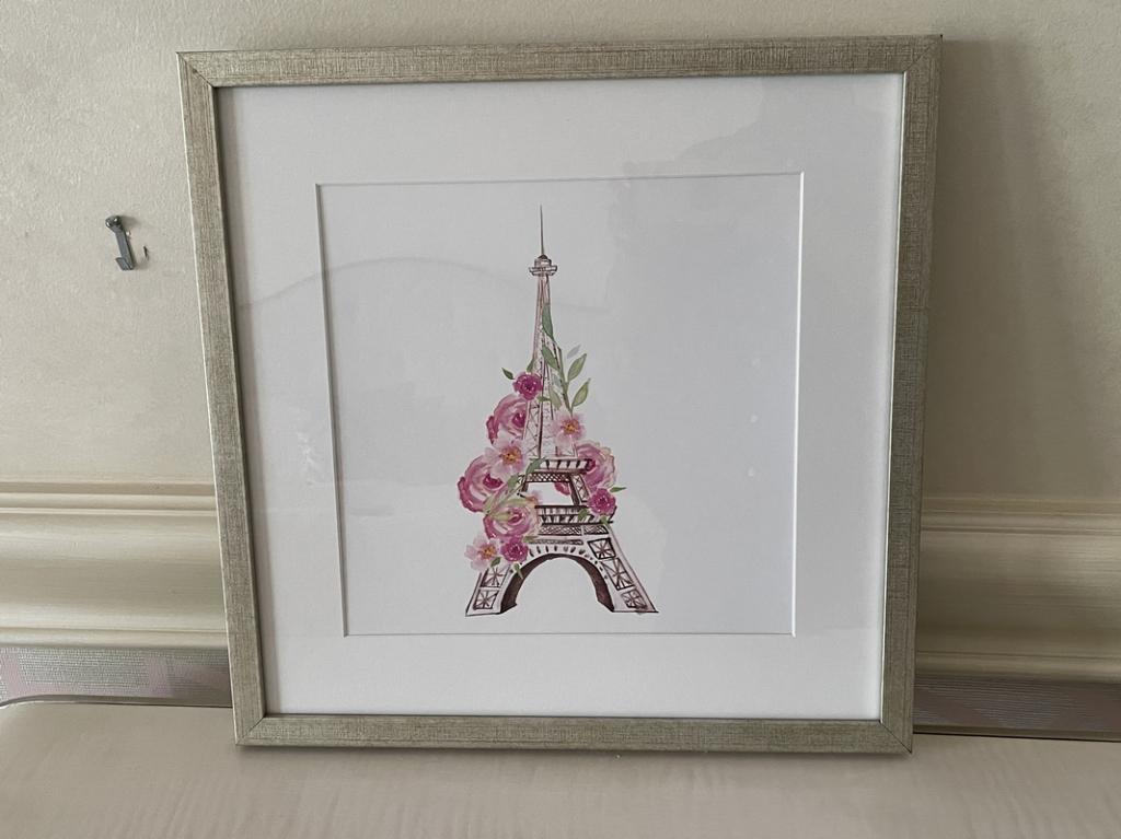 WHIMSICAL EIFFEL TOWER WALL ART 17" (1 of 3)