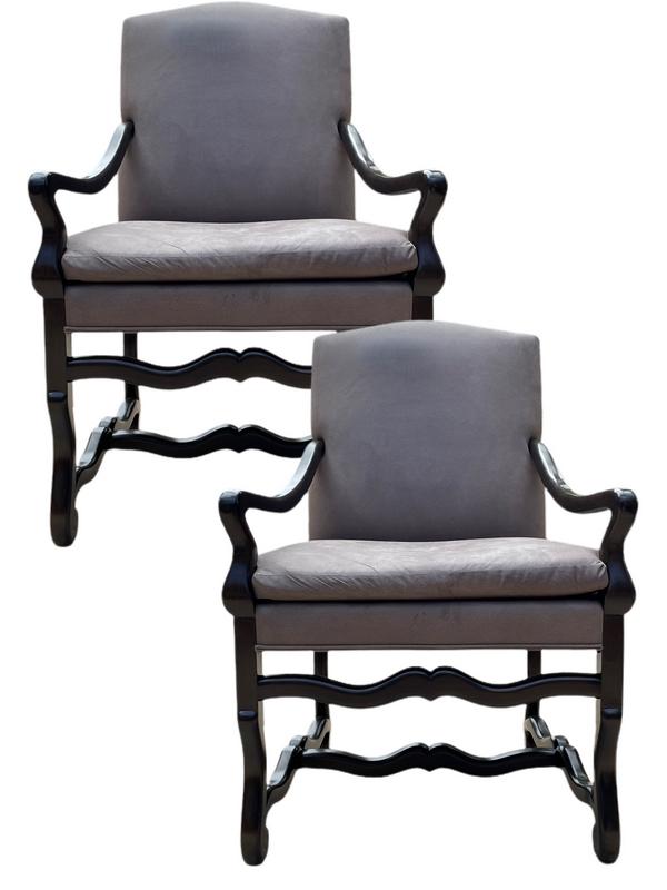 SET OF 2 KREISS ARM CHAIRS /  DINING CHAIRS (1 of 7)