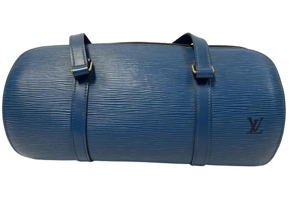 LOUIS VUITTON BLUE EPI LEATHER SOUFFLOT BAG (1 of 3)