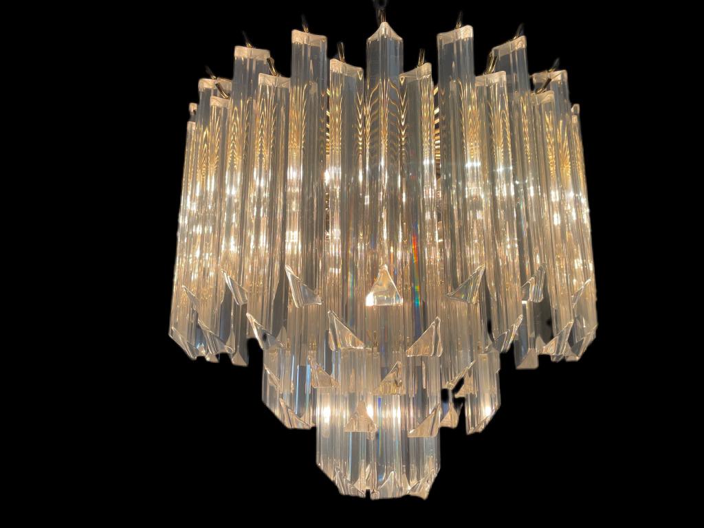 VTG MID CENTURY MODERN LUCITE CHANDELIER (1 of 3)