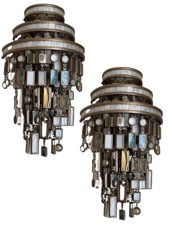 PR CORBETT LIGHTING DOLCETTI 3 LIGHT WALL SCONCES (1 of 1)