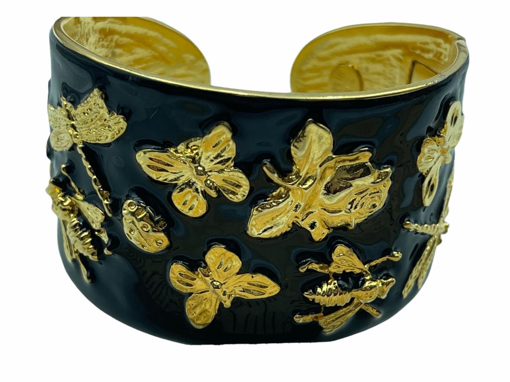 VTG KENNETH JAY LANG  BUTTERFLY ENAMEL BRACELET (1 of 6)
