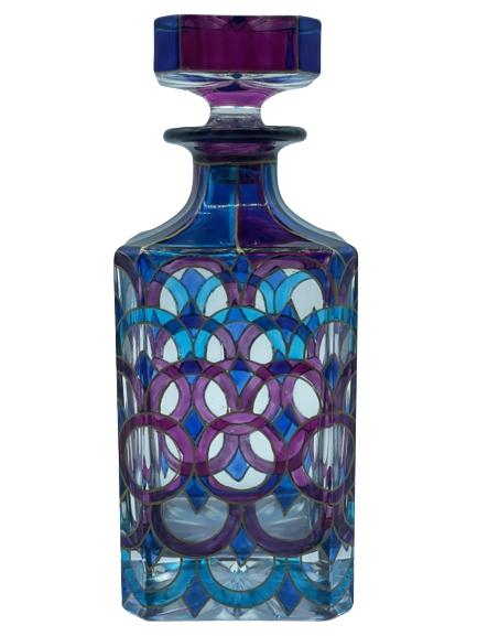 TORRIGIANO COLLECTION ITALIAN GLASS DECANTER 9" (1 of 5)